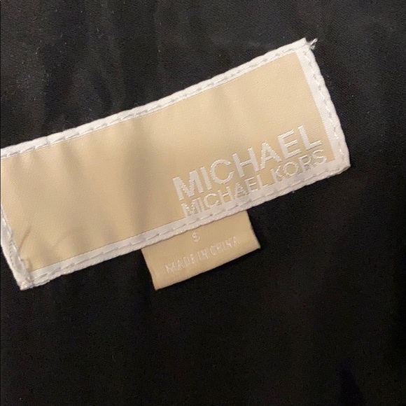 MICHAEL KORS | Black Quilted Coat Jacket SMALL - Picture 8 of 11